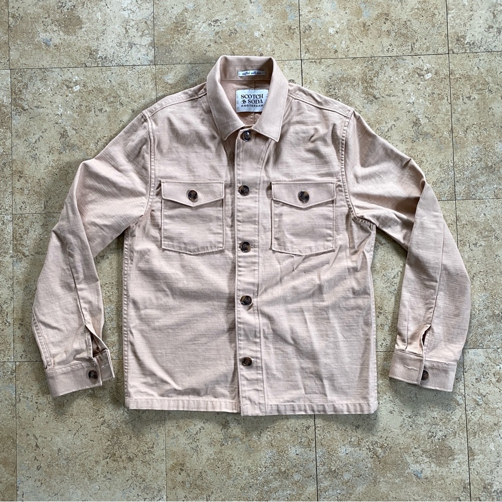 Scotch & Soda Textured Canvas Shirt Jacket
